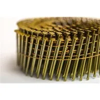 কুণ্ডলী পেরেক হলুদ প্রলিপ্ত স্ক্রু শ্যাঙ্ক